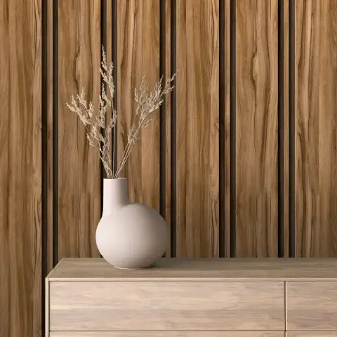Özel Tasarım Çıtalı Ahşap duvar kağıdı, EDK-CITALIAHSAP-003