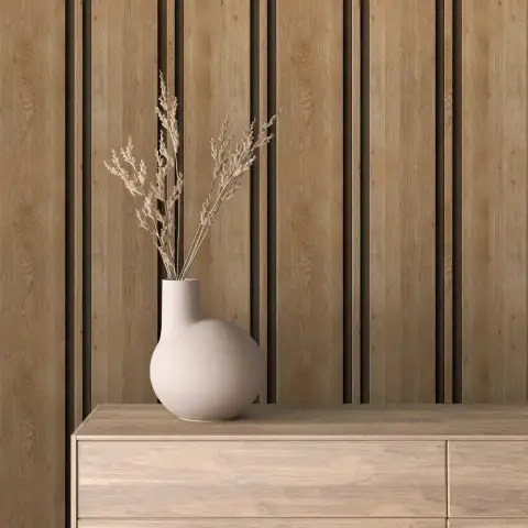 Özel Tasarım Çıtalı Ahşap duvar kağıdı, EDK-CITALIAHSAP-024