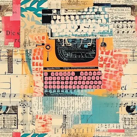 Özel Tasarım Kolaj duvar kağıdı, EDK-KOLAJ-007