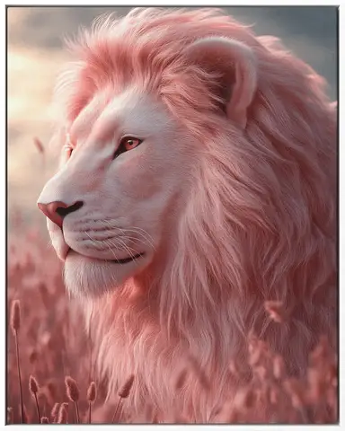 Özel Tasarım Aslan duvar kağıdı, EDK-TABLO-ASLAN-048