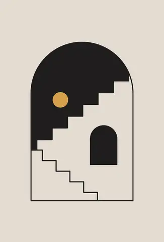 Özel Tasarım Geometrik duvar kağıdı, EDK-TABLO-GEOMETRIK-024
