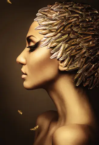 Özel Tasarım Moda Portre duvar kağıdı, EDK-TABLO-MODAPORTRE-043