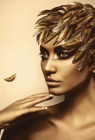 Özel Tasarım Moda Portre duvar kağıdı, EDK-TABLO-MODAPORTRE-044