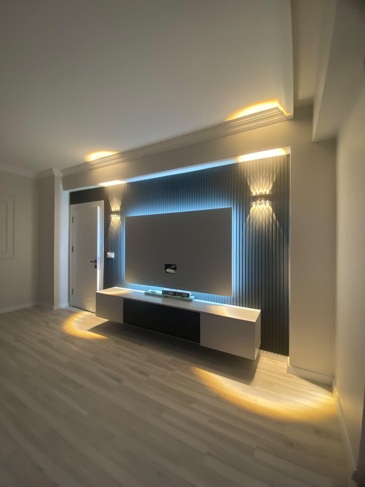 Tema 2 Edirne Sitesi Salon duvar kağıdı uygulaması